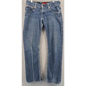 Vtg Levis Type 1 Iconic Straight Jeans Womens 6‎ Blue Denim 33x29" Low Rise Y2K